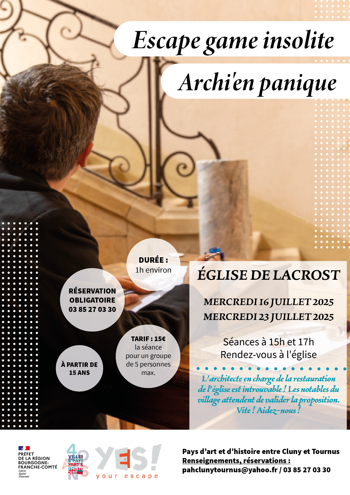 Affiche escape game Lacrost