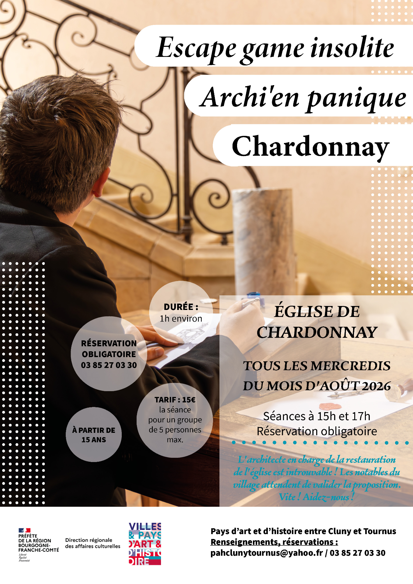 Affiche escape game Chardonnay
